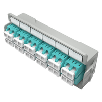 Panel Adaptor Patch Fiber Optik DLC LC Model FS-DLC12 dari Plastik untuk Penggunaan FTTH/Datacenter