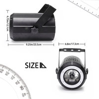U`King RGBW Bean Aviation Par Light Effet d'éclairage de scène 60W 7/11CH DMX512 Contrôle activé par le son pour spectacle de DJ