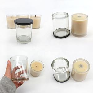 Velas de Cera de Soja de Uso Especial LANGXU, Portavelas de Vidrio de 220 ml con Bandeja Integrada - Product Image 3