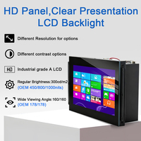 Panel PC Táctil Industrial Integrado de 7 Pulgadas, IP65, 1000 Nits, Legible Bajo la Luz Solar, Funcionamiento 24/7, HDMI, LAN, RS232, Pantalla para Exteriores