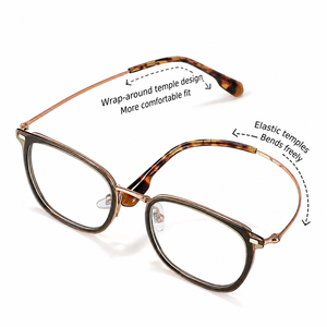 High Quality Titanium+Acetate Classic Full-Rim Lightweight Glasses for Adults Unisex Fashion Optical Eyewear Frames - Product Image 4