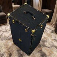 SKQ-boîte à bijoux en cuir PU de qualité, boîte d'emballage de rangement de bijoux