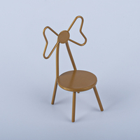 Nouveau design 1:12 maison de poupée bricolage cabane mini modèle OB11 scène accessoires chaise papillon