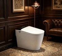 Toilette intelligente de haute technologie au design tendance avec télécommande, siège chauffant, montage au sol - Marque QiXing