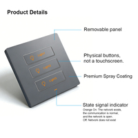 Interrupteur intelligent WiFi Zigbee Lanbon pour maison connectée, 1, 2, 3 ou 4 boutons, compatible avec Alexa et Google Home via l'application Smart Life