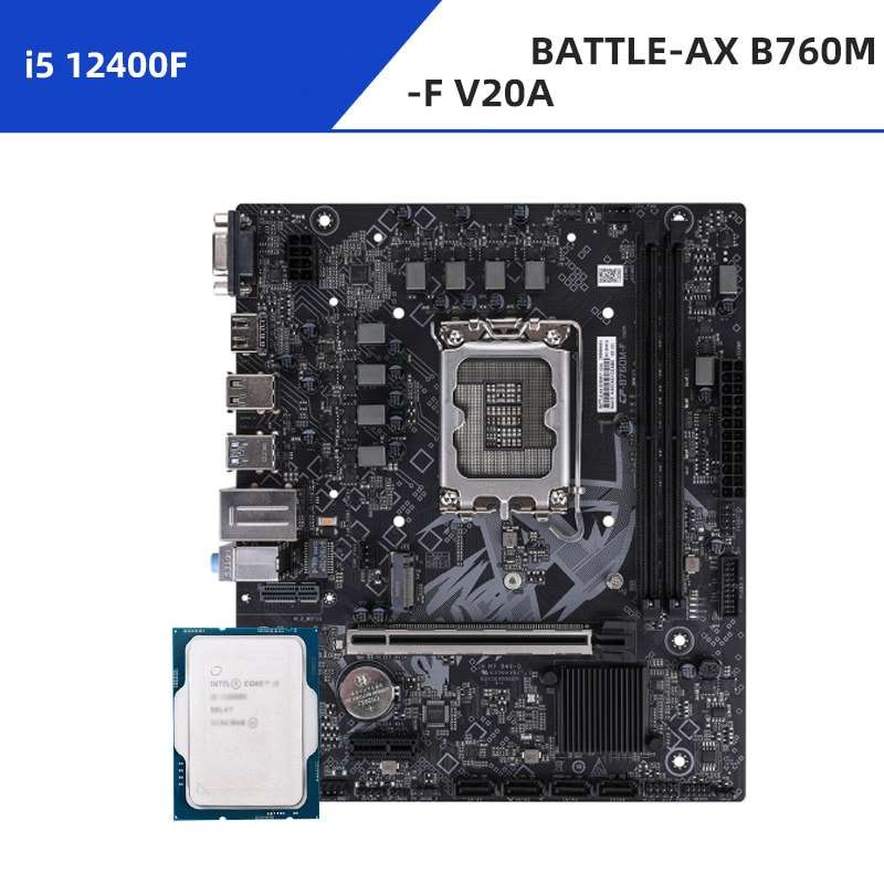 อินเทล ไอ5 12400F + บัตเทิล-เอ็กซ์ บี760เอ็ม-เอฟ วี20เอ ดี4