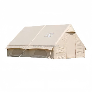 Tente gonflable imperméable et coupe-vent, deux chambres, un salon, double couche Oxford, pour le camping familial par tous les temps - Product Image 2