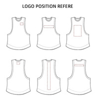 Camiseta sin mangas tipo gofre para hombre, con logo personalizado de fábrica, lavada, desgastada, de ajuste holgado y alta elasticidad, para fitness y gimnasio