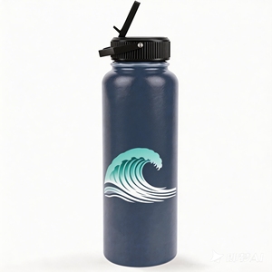 500ml/18oz Cheap Promotional Powder Coated Vacuum Double Layer Stainless <b>Steel</b> Water <b>Bottle</b> With Straw Lid - Product Image 3