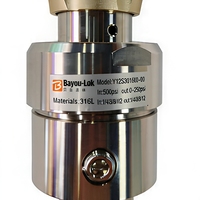 Vanne de réduction de pression à haut débit en acier inoxydable 316L pour systèmes de distribution de gaz industriels et semi-industriels
