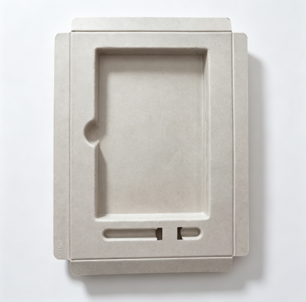 Custom Molded Paper Pulp Insert Tray Sugarcane Bagasse Material Biodegradable Packaging Tray for Food Plates Daily Consumer Good