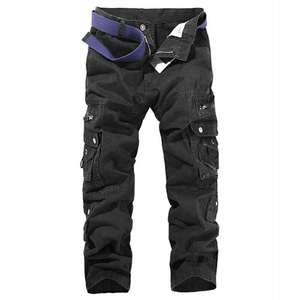 Pantalon <span class=keywords><strong>Cargo</strong></span> Homme, Multi-Poches, Droit, Décontracté, Vêtements d'Extérieur avec Fermeture Éclair, Pantalons de Jogging Urbains pour Hommes - Product Image 2