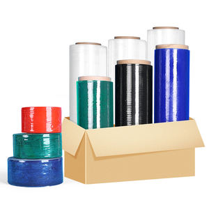 שחור פלסטיק בטוח צבע חומר מותאם אישית מותאם אישית עבור מוצרים לוגיסטיקה מגן סרט מתיחה - Product Image 3