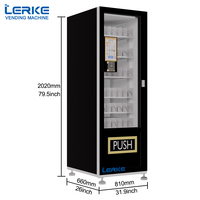 Distributeur automatique intelligent de nourriture et de boissons LERKE 24h/24 pour magasins de proximité, distributeur de cola antique