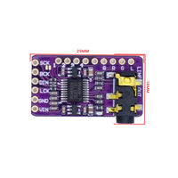 Interfaz I2S PCM5102A, Decodificador DAC GY-PCM5102, Módulo Reproductor I2S para Raspberry Pi, Formato PHAT, Placa de Audio Digital PCM5102