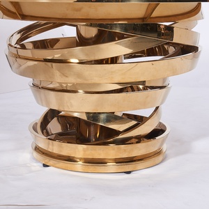 Trung Quốc vòng phòng ăn bàn ghế 10 chỗ ngồi thiết lập trong màu đen vàng màu nội thất sang trọng hiện đại <span class=keywords><strong>60</strong></span> inch bàn tròn ăn - Product Image 6