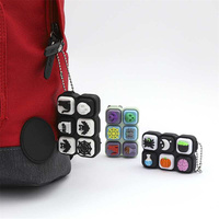 Meilleures ventes transfrontalières : Pendentifs porte-clés imprimés en 3D, 6 figurines anti-stress à thème sombre, parfaites comme petit cadeau