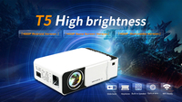 Mini projecteur LCD Led bon marché et populaire Home cinéma 2600 Lumens poche 600P résolution native 3D T5 MINI projecteurs vidéo