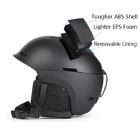 Casque de snowboard double sport pour hommes et femmes avec coque ABS + PC et système de ventilation réglable en mousse EPS pour la saison d'hiver