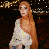 SHENGMO broderie perlée 70*180cm plaine en mousseline de soie Hijab musulman écharpe châle usine en gros conception personnalisée taille Logo
