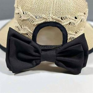 Fashion <b>Straw</b> <b>Hat</b> Hollow Bowknot Foldable Paper Made Sun <b>Hat</b> Women Wholesale - Product Image 5
