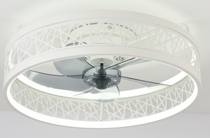 <b>Small</b> Ultra-Thin LED Fan Lamp With Remote Control for Household & Outdoor Use Iron Body LED <b>Ceiling</b> Fan Lamp - Product Image 3