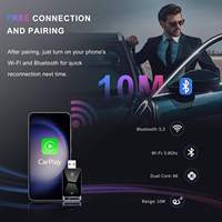Adaptateur CarPlay sans fil portable, module de connexion Smart Link, dongle d'interconnexion mobile, mini-boîtier universel en vrac