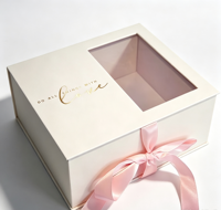 Boîte cadeau rigide personnalisée avec fermeture magnétique, matériaux recyclés, papier couché, emballage pour fleurs roses
