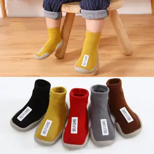 Custom Baby Walking Shoes Soft Soled Anti Slip Breathable Prewalker Baby Socks Floor Learn to Walk Baby Boy Toddler Socks Shoes