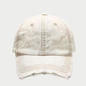 <b>Plain</b> Denim Distressed Gorras 6-panel Solid Color Washed Dad Hats Sport Baseball <b>Cap</b> - Product Image 3