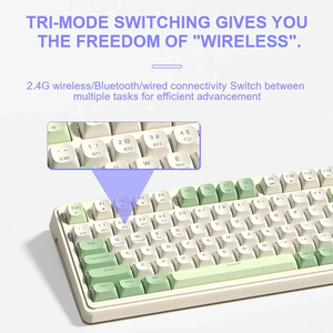 AULA S99 Customized Wireless Tri-mode Mechanical Keyboard with Gasket Structure Hot-swappable Gaming 99% Keyboard - Product Image 4