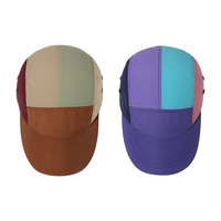 Vente en gros Snapback étanche course à cinq panneaux casquette de camp casquette de baseball sport casquette en nylon 5 panneaux casquettes et chapeaux