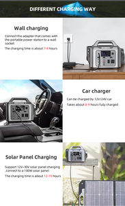 Générateur solaire grande capacité, station d'alimentation portable d'urgence, stockage d'énergie de secours extérieur - Product Image 4