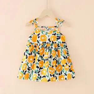 2022 New Arrival Latest Design Summer Cute Kids Clothing Dress Casual Baby Girl Dress