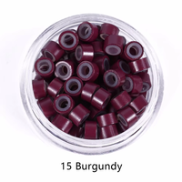 1000PCS Nano Silikon gefütterte Micro Ring Haar verlängerung perlen für Nano Tip Human Hair Extension Tool 5,0x3,0x3,0mm Verlängerung perlen