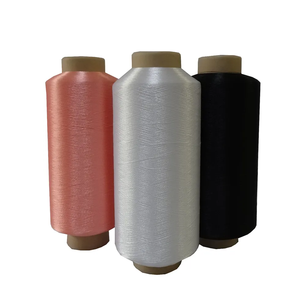 150D düşük büzülme 100% hank boyalı polyester iplik overlok için giysi