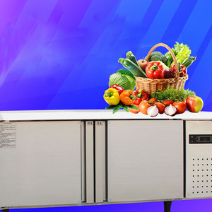 Mesa de trabajo de acero inoxidable para mantener fresca la cocina, refrigeración y congelación, nevera, congelador - Product Image 2