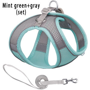 Vente en gros Harnais et laisse pour chat pour la marche Harnais de gilet souple réglable sans traction pour chats - Product Image 3