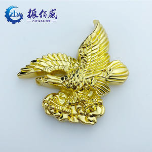 Neue fabrik förderung einzigartige gold-überzogene adler geprägte logo 3d metall revers taste abzeichen - Product Image 5