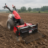 Nouvelle conception de motoculteur diesel de type BCS avec moteur de 9 à 15 CV et engrenages pour la préparation du sol agricole, cultivateur à haute productivité