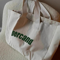 Sac fourre-tout en toile robuste et écologique avec poignée large en sangle, grande capacité, logo personnalisé, taille sur mesure, capacité de charge de 10 kg