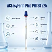 Sonde pH haute précision ACITEK OEM/ODM pour eau ultra pure pharmaceutique WFI, validation S8, 225 mm, précision 0,01 pH, personnalisable