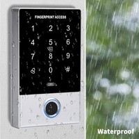 Controlador de Acceso Independiente con Huella Dactilar y RFID, Lector de Tarjetas, Sistema de Seguridad para Puertas, Controlador RFID EM de 125KHZ