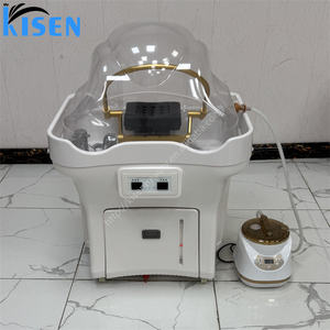 Kisen MOQ 1 champú lavabo cabeza portátil Spa Bac UE AU EE. UU. Reino Unido enchufe de voltaje con 2 tanques <span class=keywords><strong>ruedas</strong></span> varilla de tracción nuevo diseño salón fregadero - Product Image 6