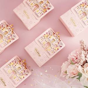 Caja de embalaje de estilo europeo, cajita de regalo de dulces de boda, <span class=keywords><strong>Castillo</strong></span> estampado personalizado, para invitados - Product Image 3