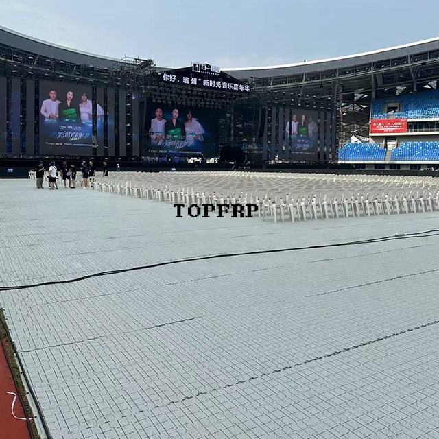Modular Interlocking Stadium Turf Protection Event Flooring