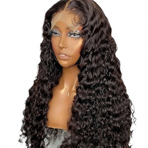 วิกผมแบบปิดหน้าผาก 4*4 5*5 ของ Factory Curly สีธรรมชาติ ผมแท้ จัดทรงได้อิสระ ปรับรูปหน้าได้ - Product Image 1