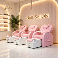 Mobilier de salon de manucure, chaise de spa pour les pieds en cuir de qualité supérieure, chaise de pédicure électrique pour centre de thérapie des pieds