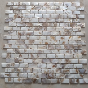 Moderne quadratische wasserdichte Perlmutt schale Mosaik fliese High-On-Demand Naturstein für Badezimmer Wand Küche Apartment - Product Image 3
