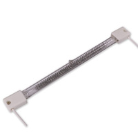 Séchoir Flash Industriel à Tube Halogène en Verre IR à Ondes Moyennes 515mm 1500W pour Séchage Textile et Traitement des Tissus